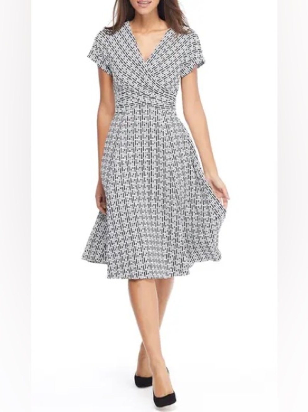 Gal Meets Glam Carson Variegated Gingham Dress Size 6